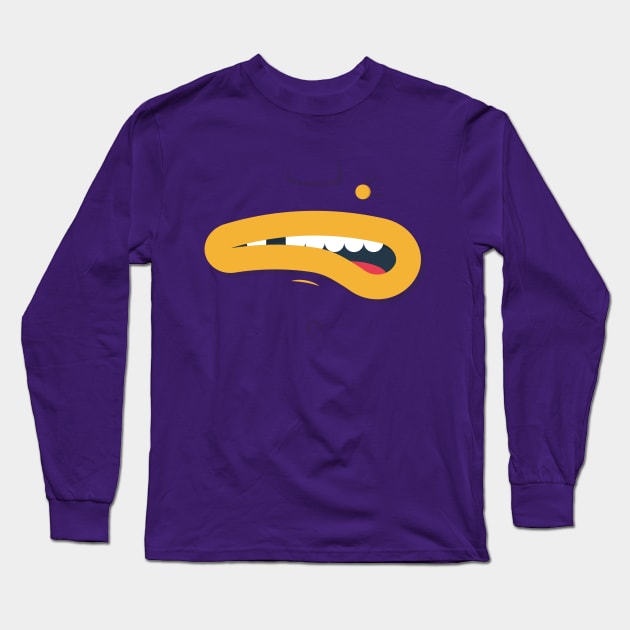 Biting lip Long Sleeve T-Shirt by Beardedguy